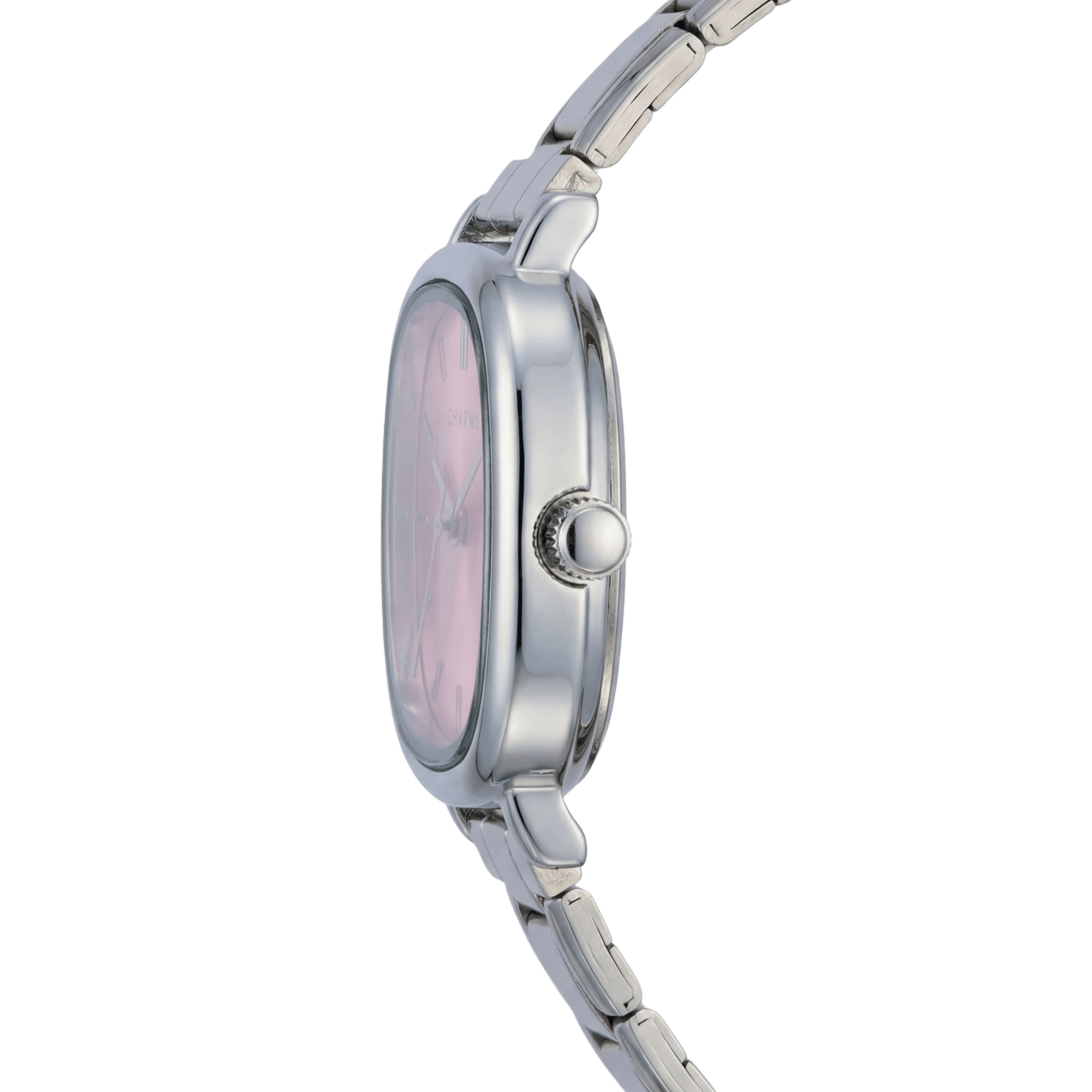 Capri – Stříbrné provedení s růžovým ciferníkem