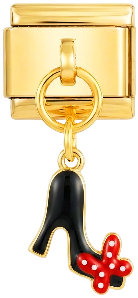 Podpatek Minnie, zlatý