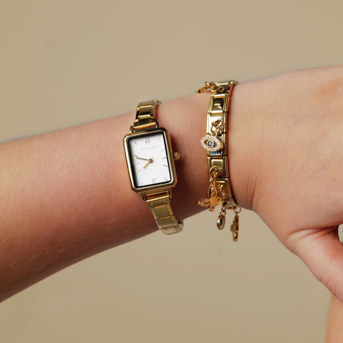 Como Watch Gold – White Dial Edition