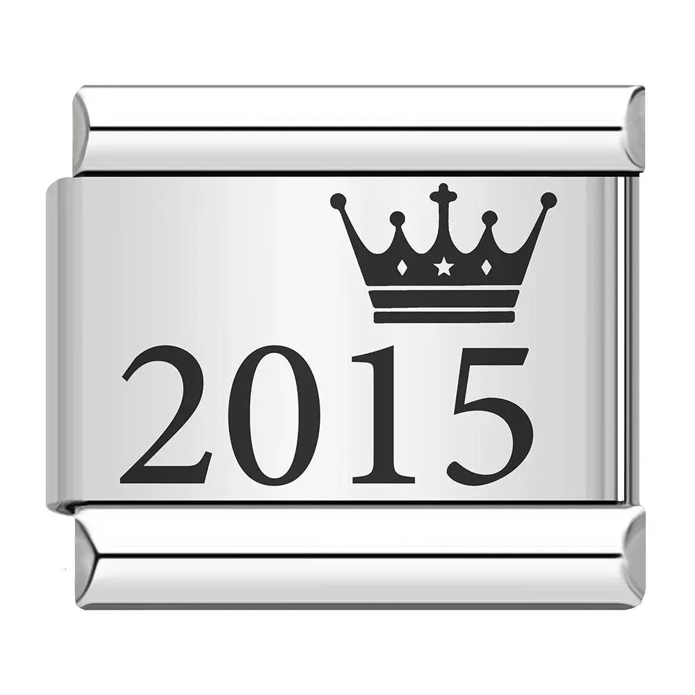 Year 2015, on Silver - Charms Official