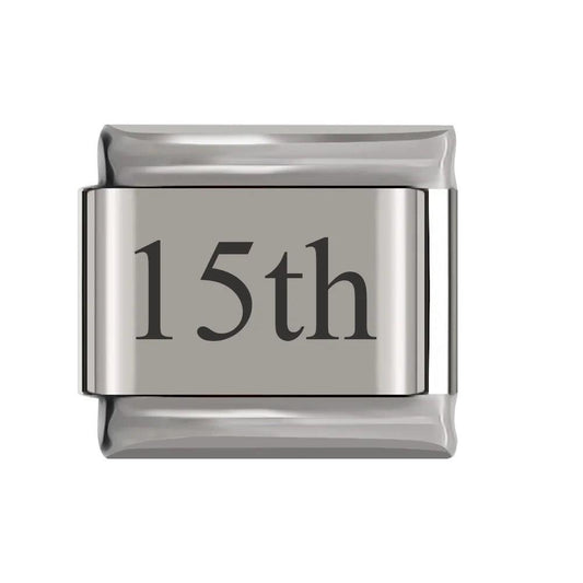 15th, on Silver - Charms Official