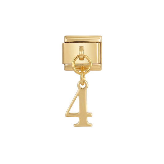 Number 4, Hanging, on Gold