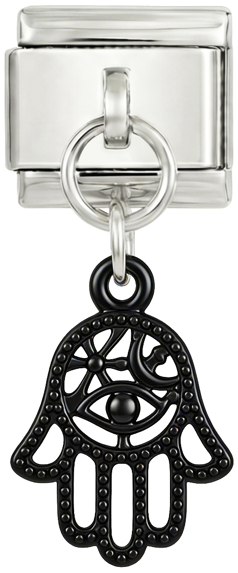 DOPLNIT - Černá Fatimina ruka, na stříbře