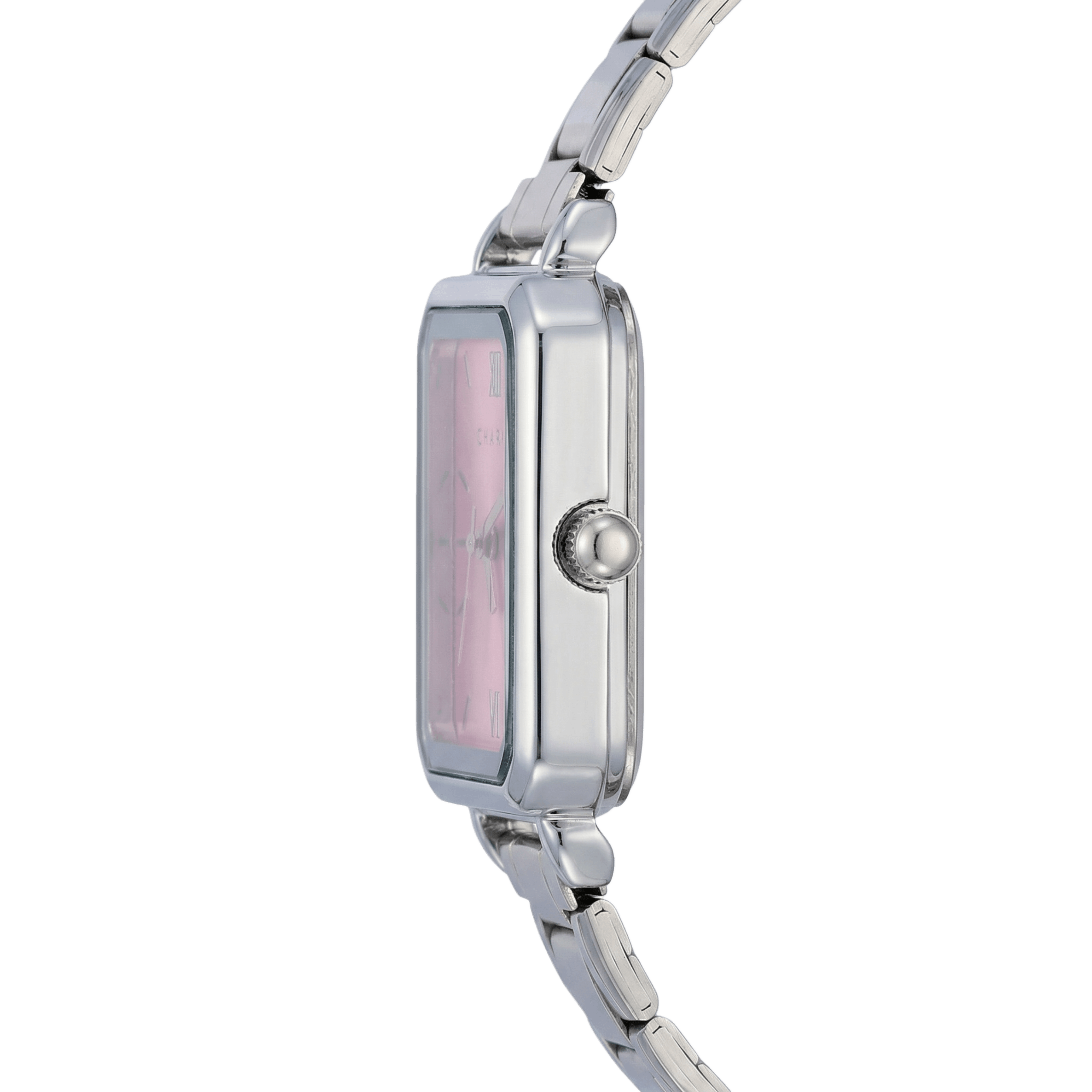 Como – Stříbrné provedení s růžovým ciferníkem