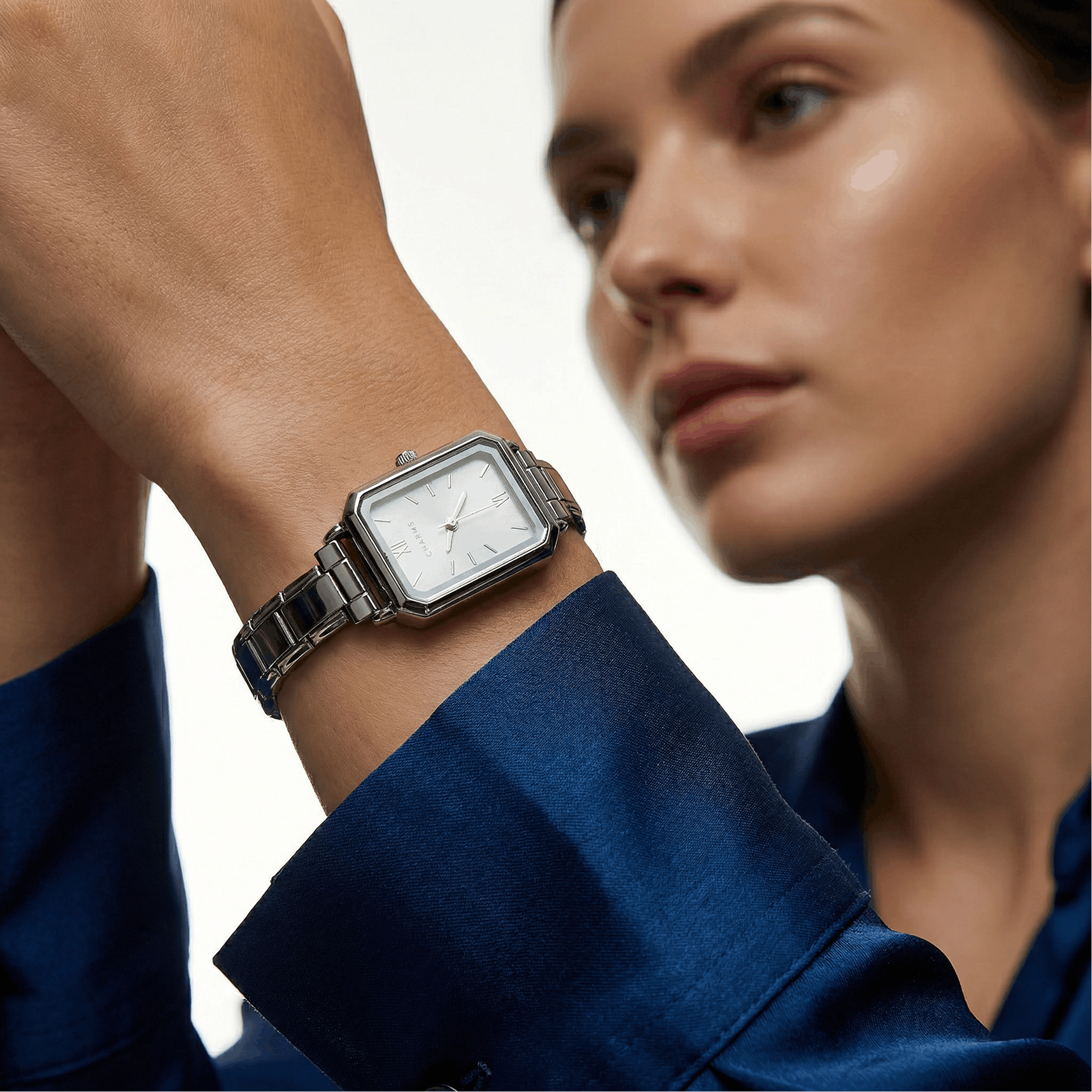 Como Watch Silver – White Dial Edition