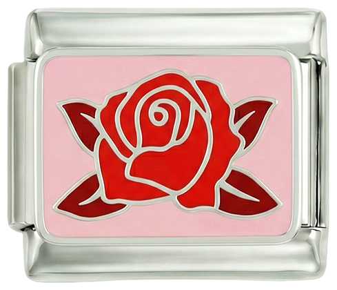 Red Rose on Pink Plate - Red-Rose-on-Pink-Plate.png