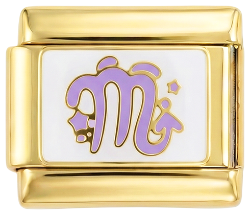 Štír fialový, ve zlaté barvě