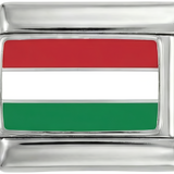Vlajka Maďarska, na stříbře