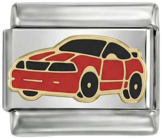 Red Sports Car, on Silver - red-sports-car-on-silver.png